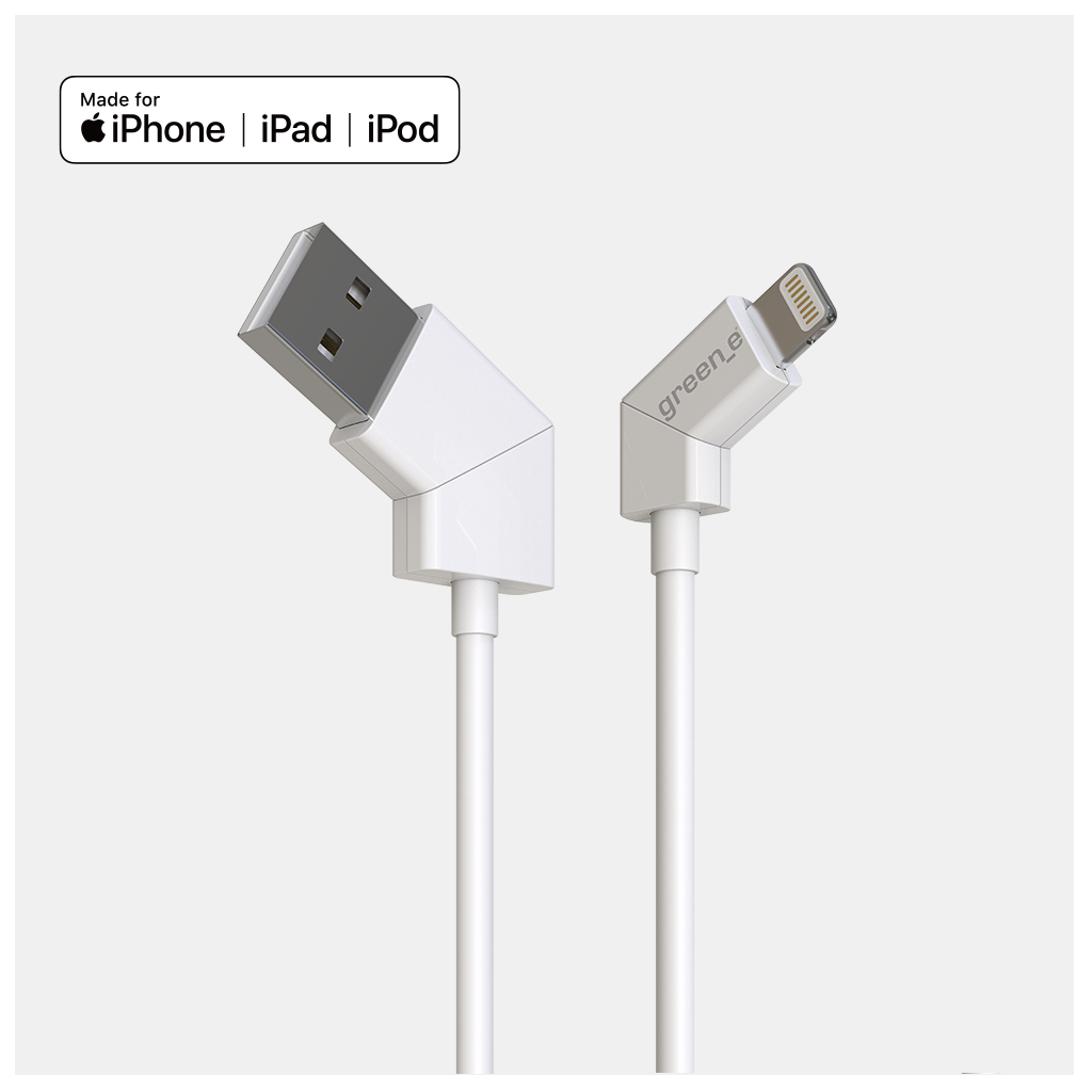 Câble écoconçu embout rotatif USB vers Lightning (certifié Apple) - 1,20 m