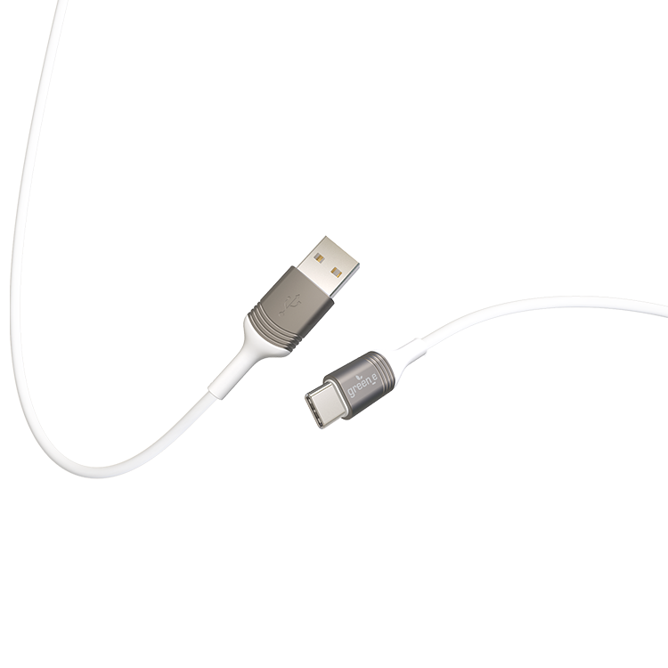 Câble USB-C/USB A Green_e blanc